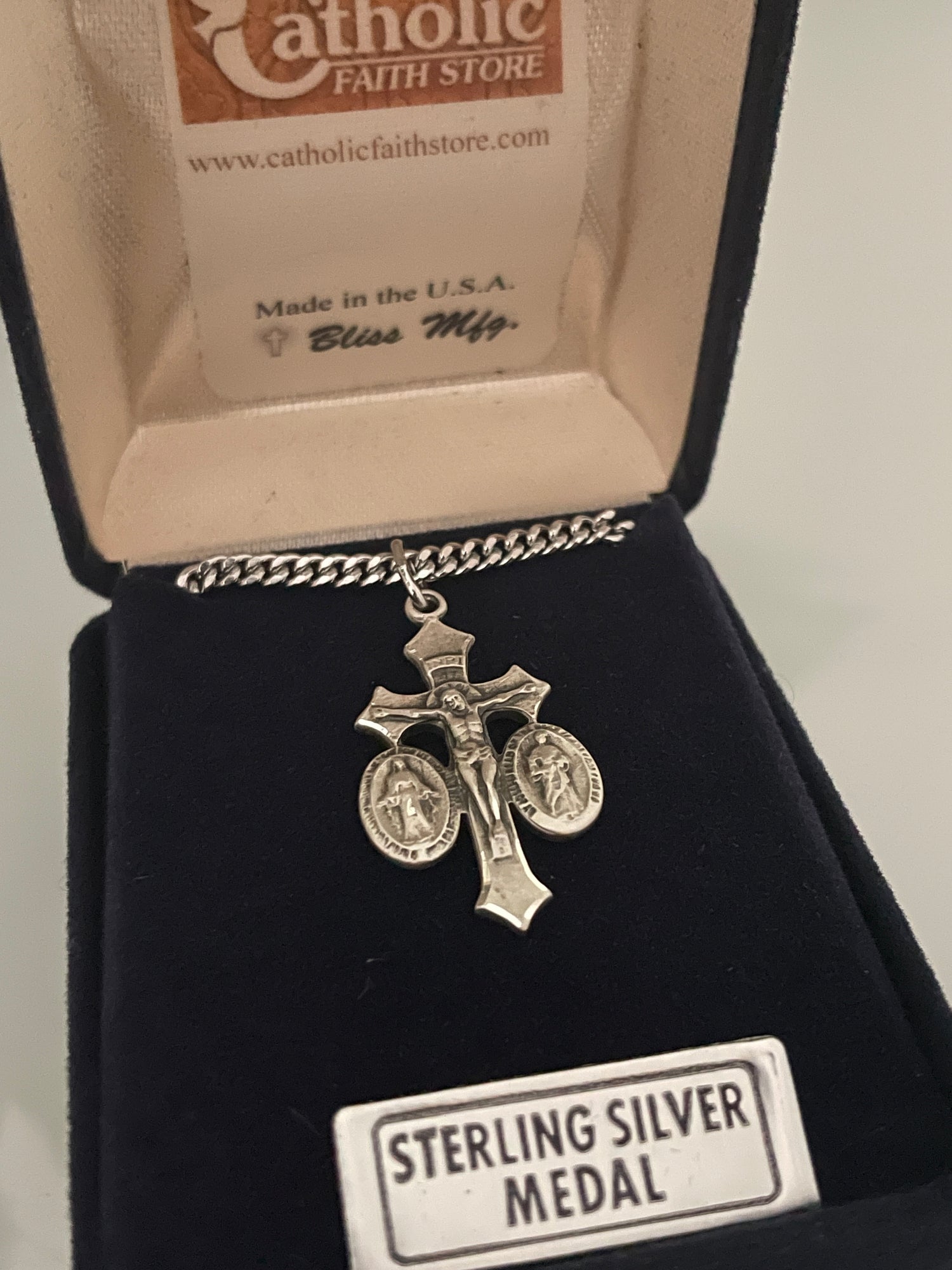 Women's Holy Family Crucifix Pendant