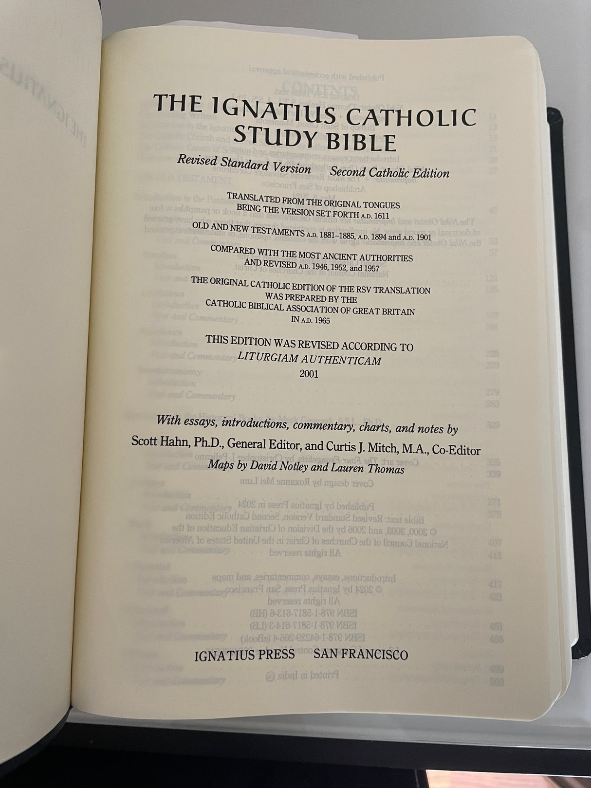 Ignatius Catholic Study Bible - Leather Cover