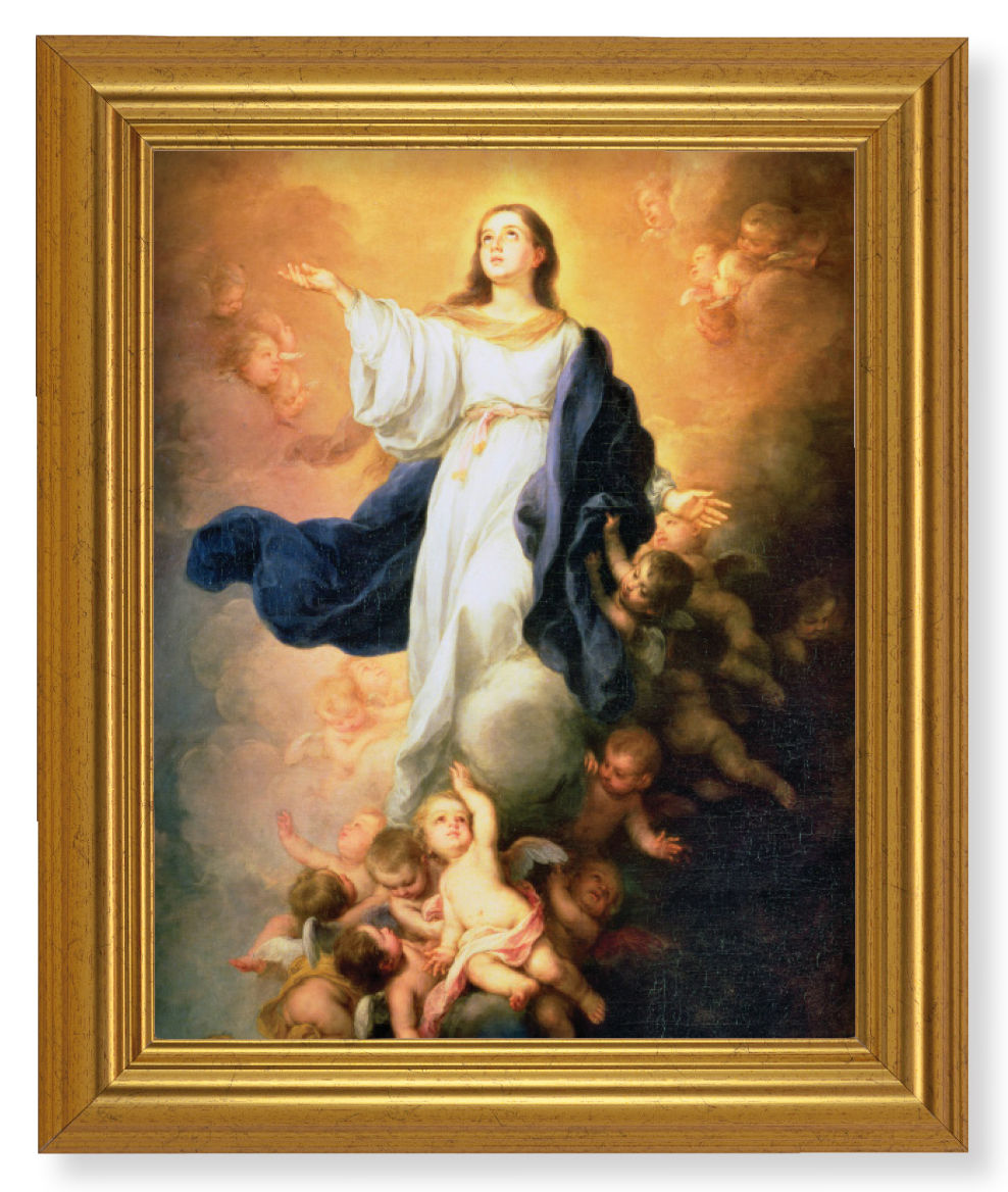 Immaculate Conception Prayer Hands 8x10 Framed Print Under Glass