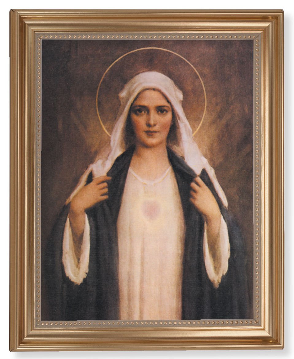 Immaculate Heart of Mary 11x14 Framed Print Artboard