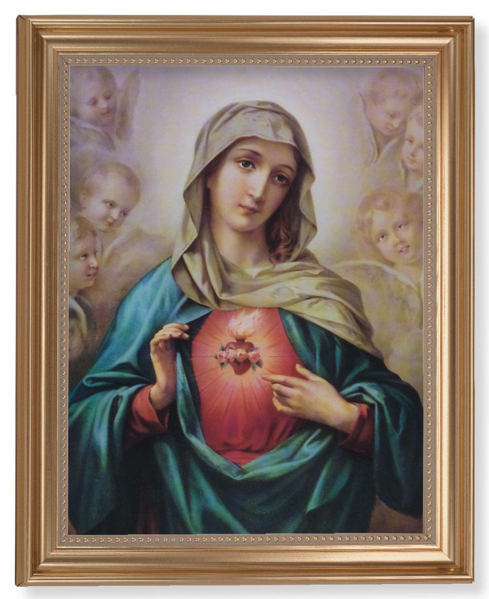 Immaculate Heart of Mary 11x14 Framed Print Artboard