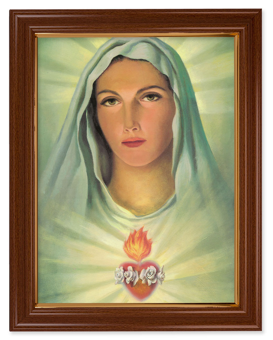 Immaculate Heart of Mary 12x16 Framed Print Artboard