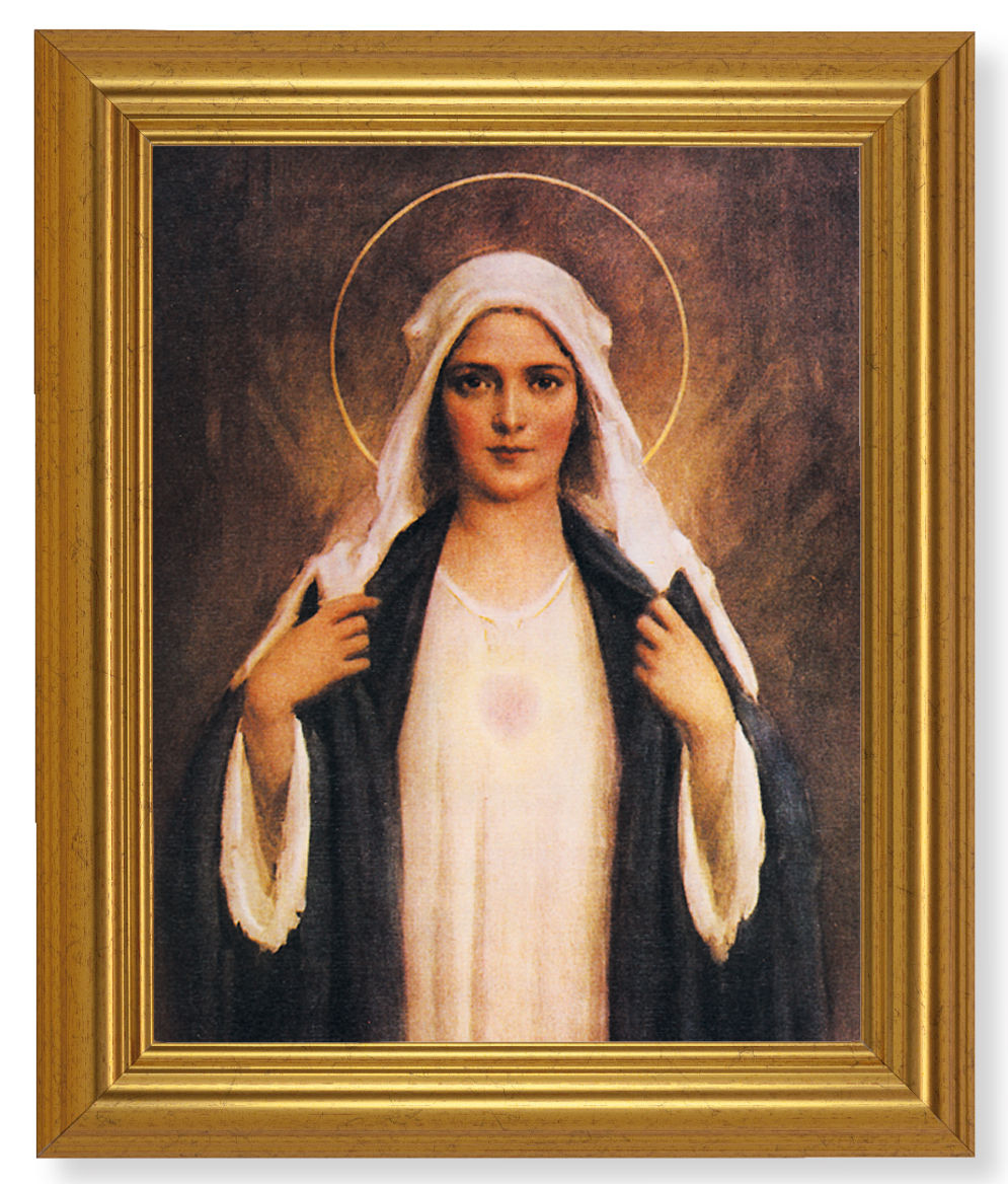 Immaculate Heart of Mary 8x10 Framed Print Under Glass