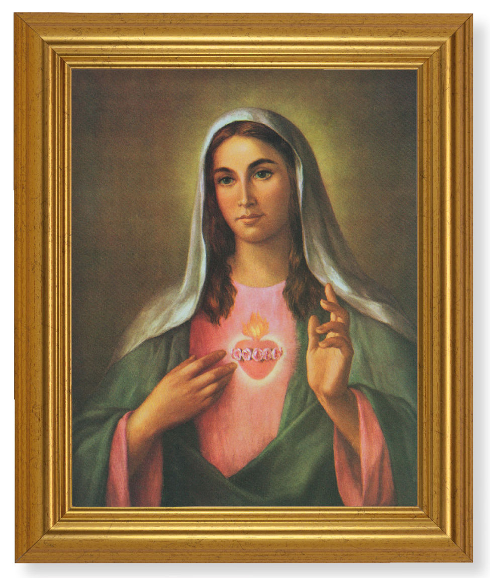 Immaculate Heart of Mary 8x10 Framed Print Under Glass