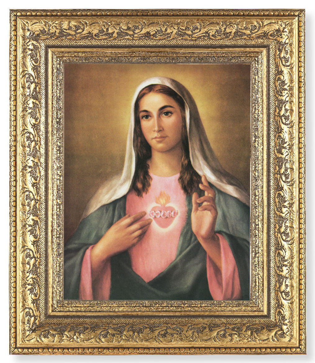 Immaculate Heart of Mary 8x10 Framed Print Under Glass