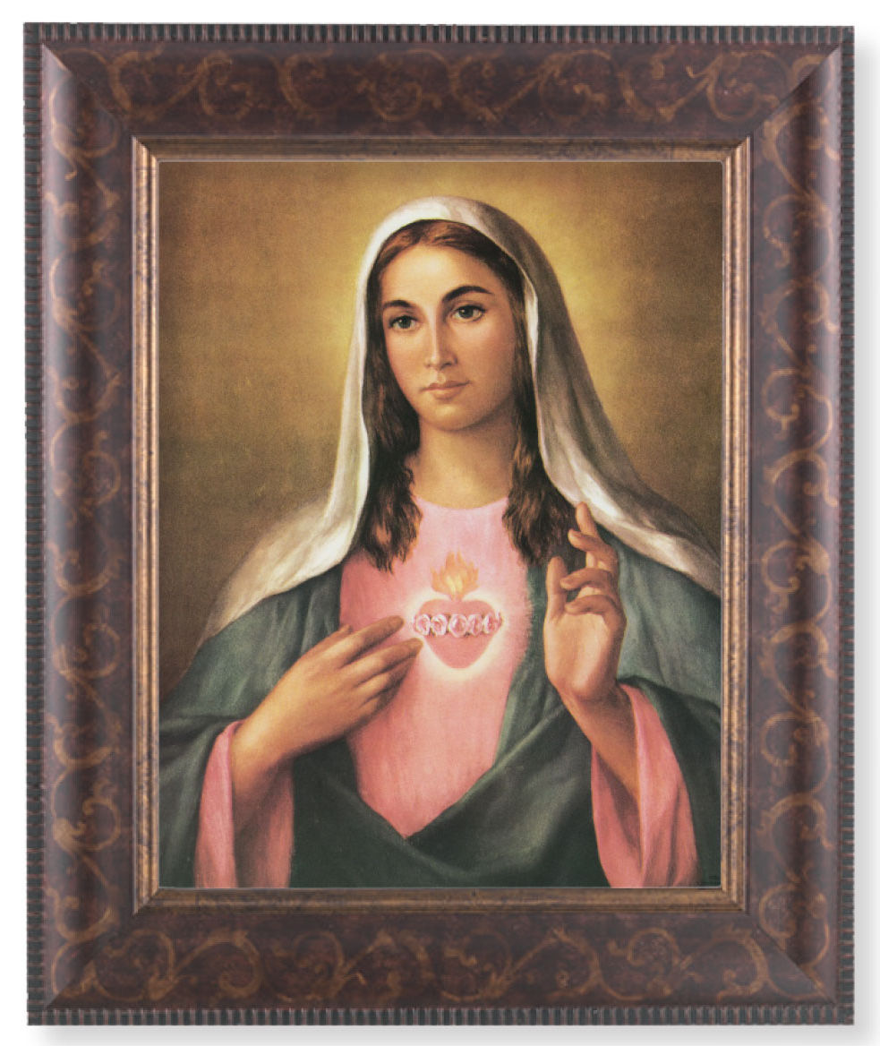 Immaculate Heart of Mary 8x10 Framed Print Under Glass