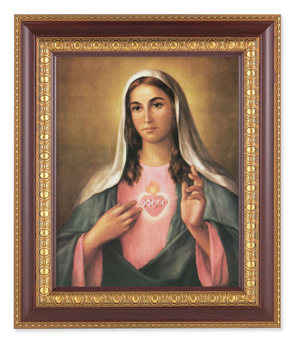Immaculate Heart of Mary 8x10 Framed Print Under Glass