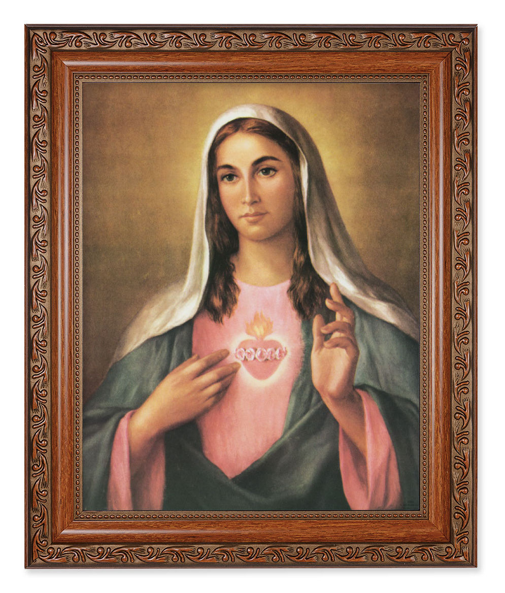 Immaculate Heart of Mary 8x10 Framed Print Under Glass