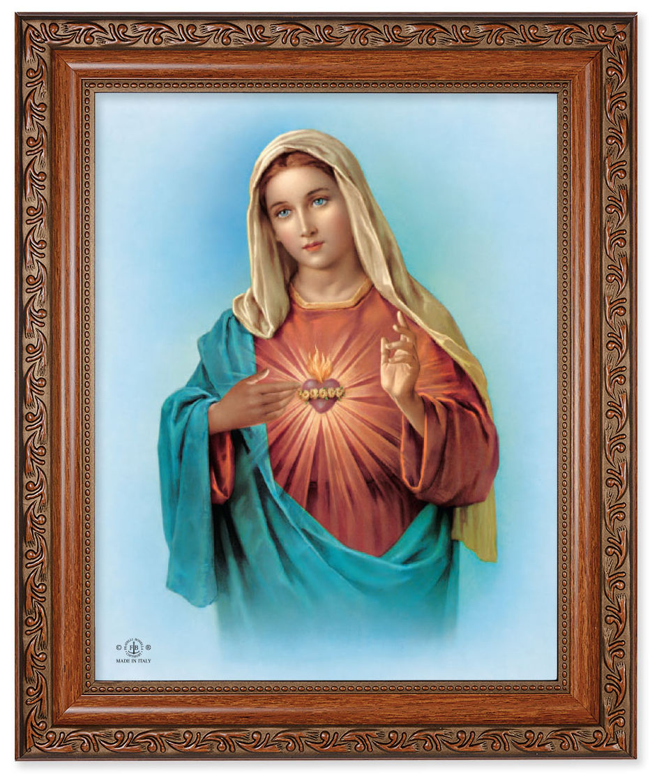 Immaculate Heart of Mary 8x10 Framed Print Under Glass