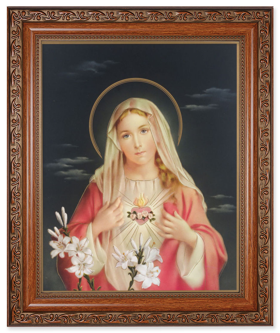 Immaculate Heart of Mary 8x10 Framed Print Under Glass