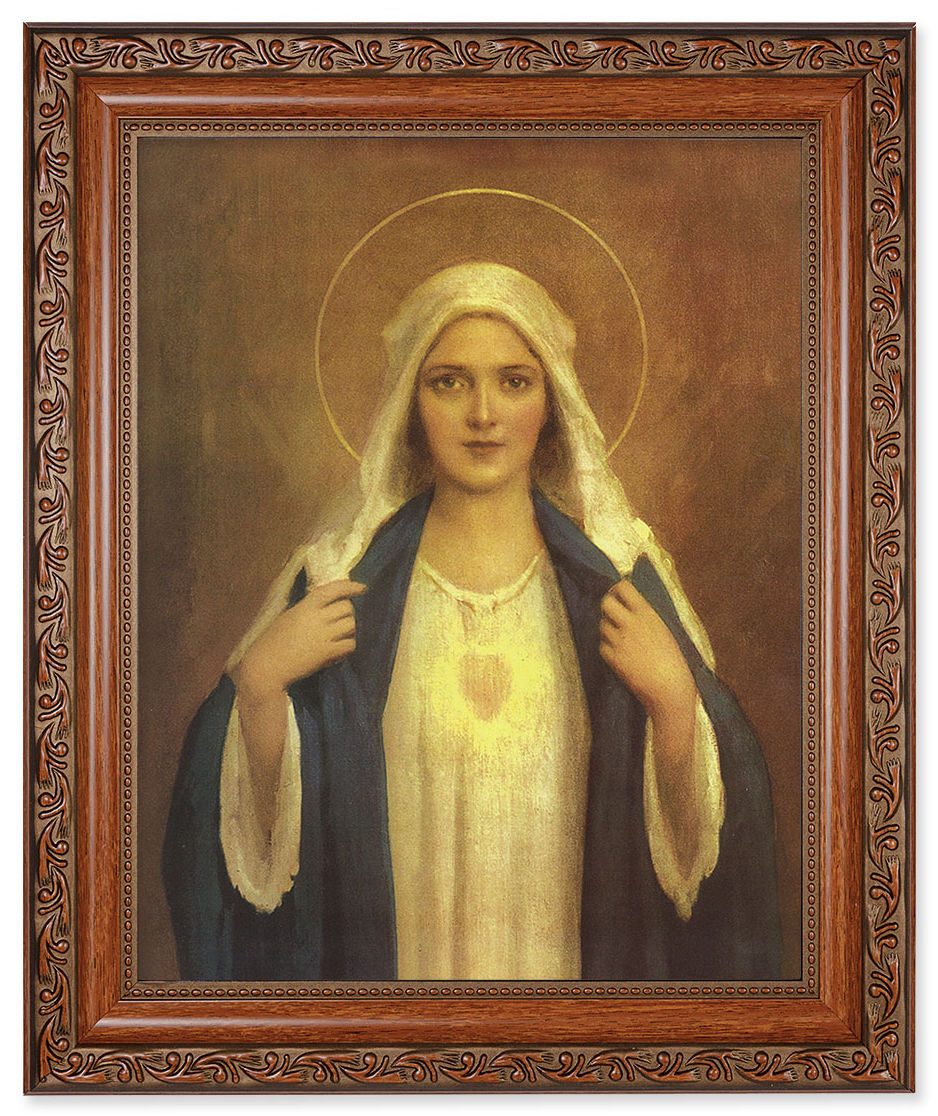 Immaculate Heart of Mary 8x10 Framed Print Under Glass