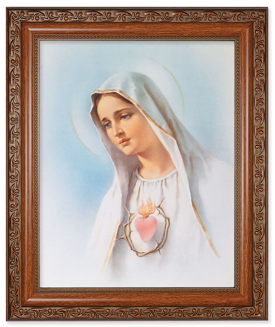 Immaculate Heart of Mary 8x10 Framed Print Under Glass
