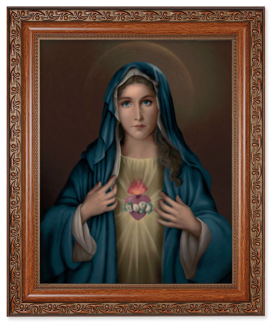 Immaculate Heart of Mary 8x10 Framed Print Under Glass