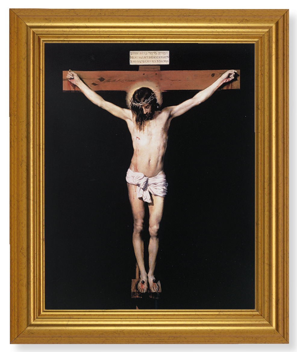 Jesus on the Cross 8x10 Framed Print Under Glass