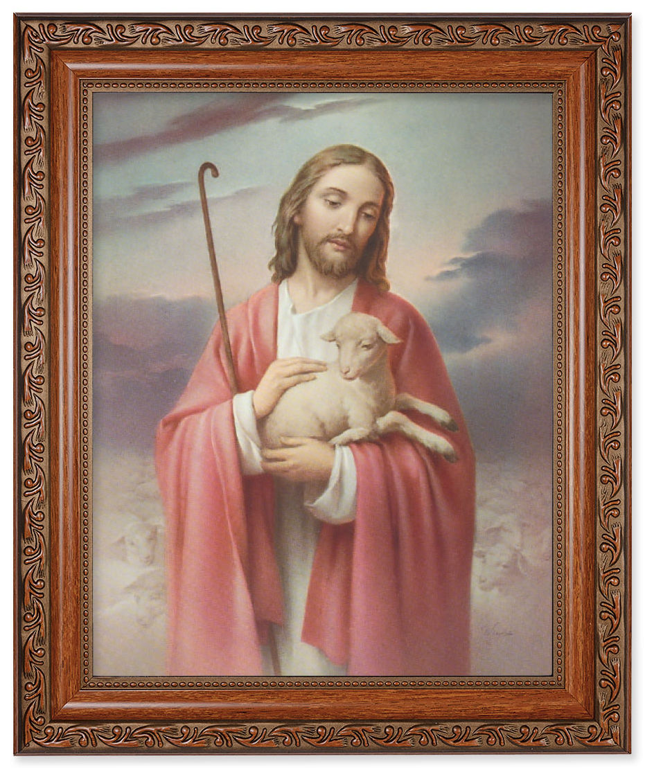 Jesus the Good Shepherd 8x10 Framed Print Under Glass