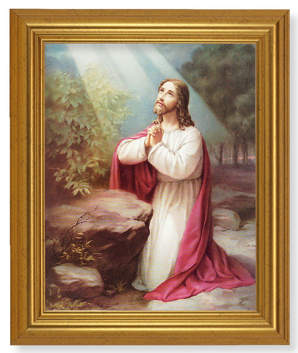 Jesus at the Mount of Olives 8x10 Framed Print Under Glass