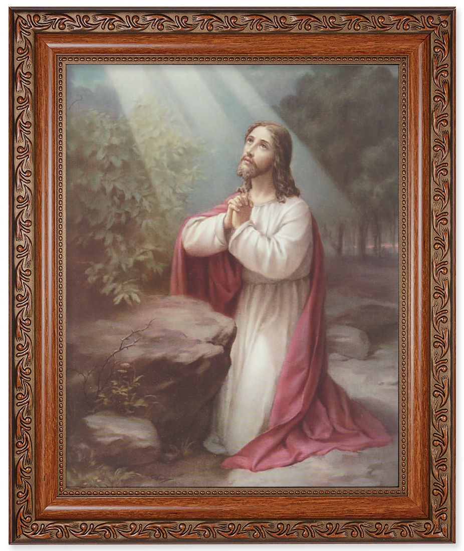 Jesus at the Mount of Olives 8x10 Framed Print Under Glass
