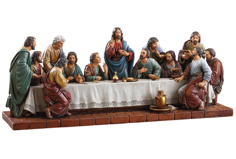 Last Supper 15 Inch Wide Statue