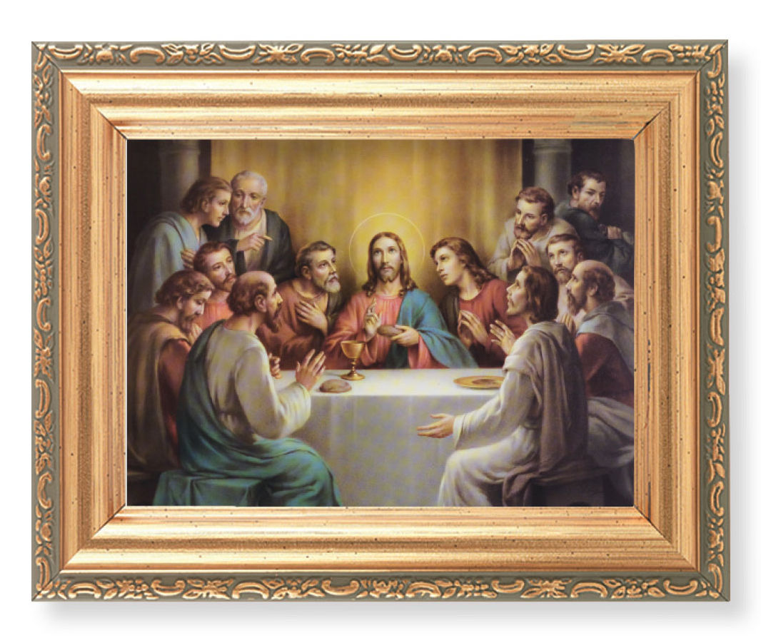 Last Supper 4x5.5 Print Under Glass