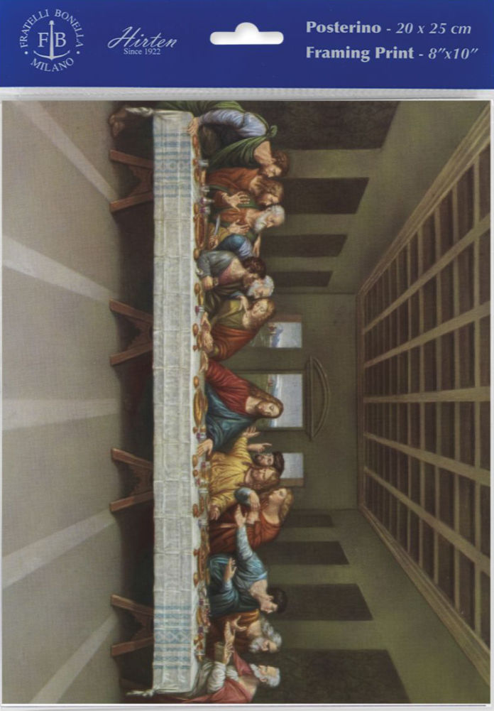 Last Supper Print by Da Vinci - Sold in 3 per pack