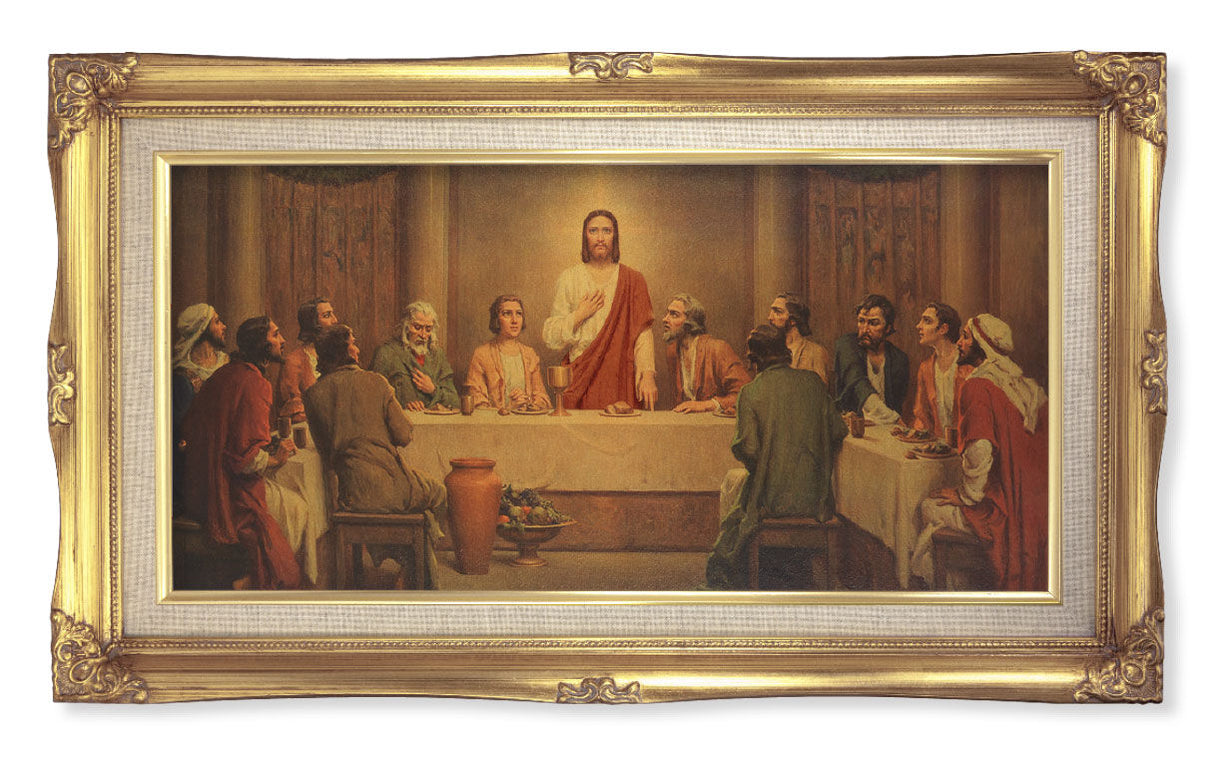 Last Supper by Chambers Gold-Leaf Framed Art