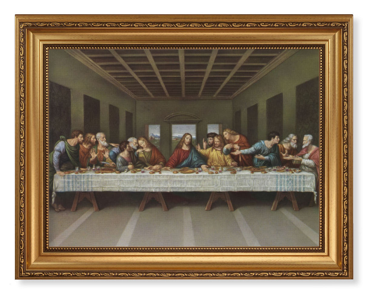 Last Supper by DaVinci 12x16 Framed Print Artboard