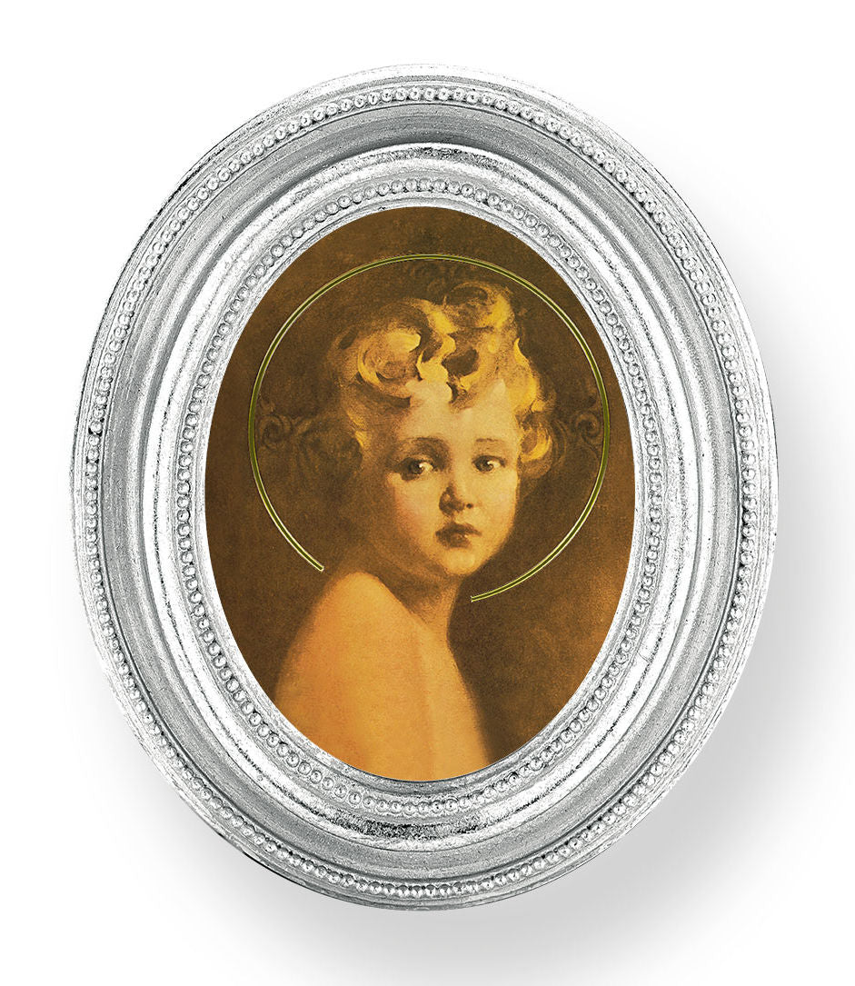 Light of the World Small 4.5 Inch Oval Framed Print