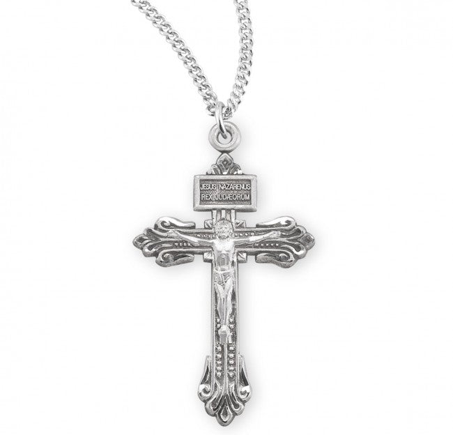 Lily Tip Pardon Crucifix Necklace