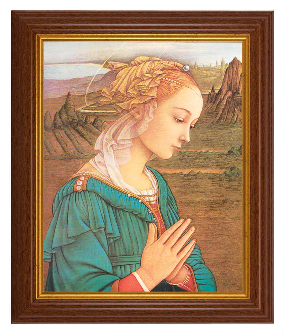 Lippi: Madonna 8x10 Textured Artboard Dark Walnut Frame