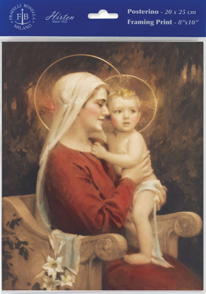 Madonna & Child Print - Sold in 3 per pack
