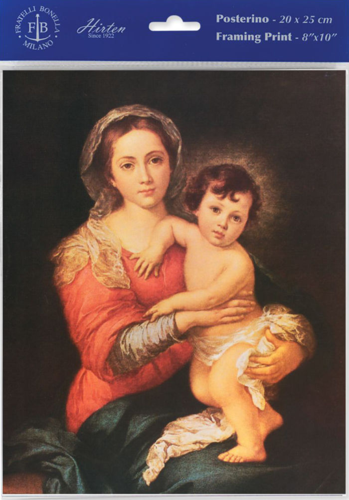 Madonna & Child Print - Sold in 3 per pack