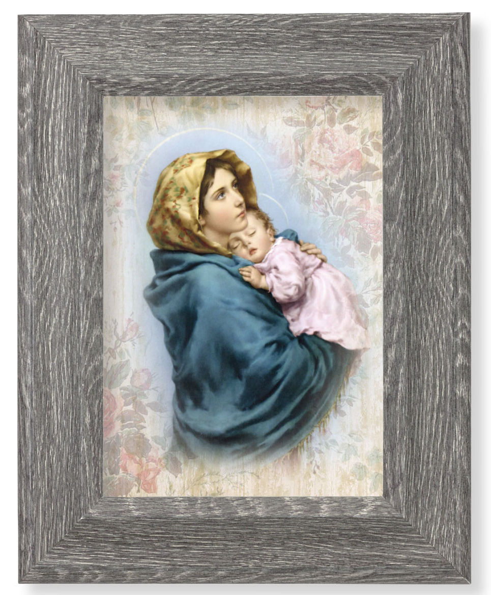 Madonna of the Streets 7x9 Gray Oak Frame