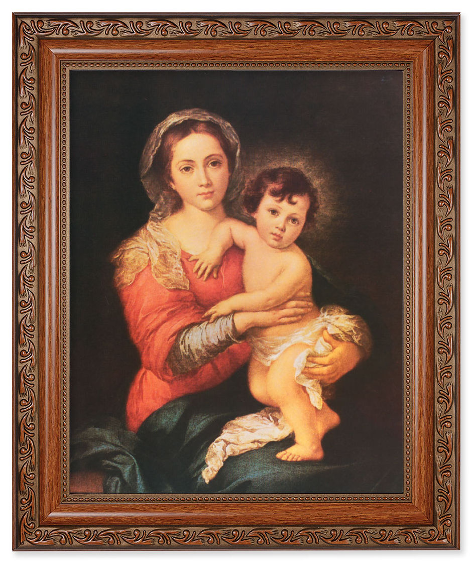Madonna and Toddler Jesus 8x10 Framed Print Under Glass
