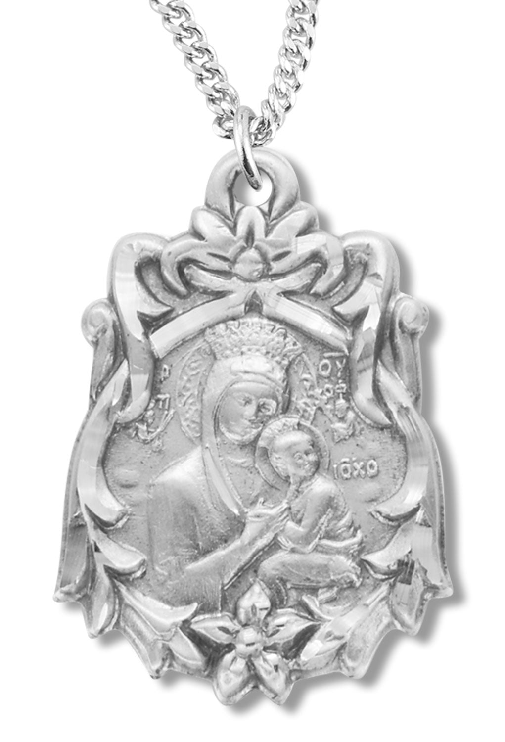 Madonna and Child Medal Sterling Silver