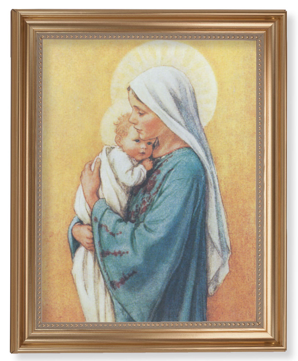 Madonna in Blue 11x14 Framed Print Artboard
