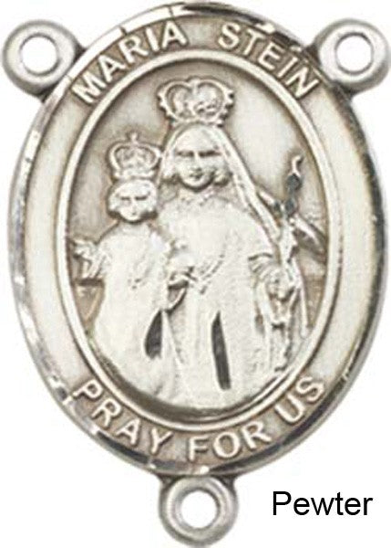 Maria Stein Rosary Centerpiece Sterling Silver or Pewter