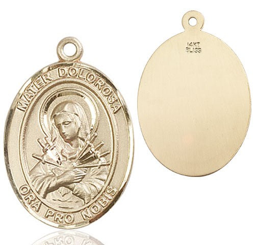 Mater Dolorosa Medal - Our Lady of Sorrows | Sterling Silver