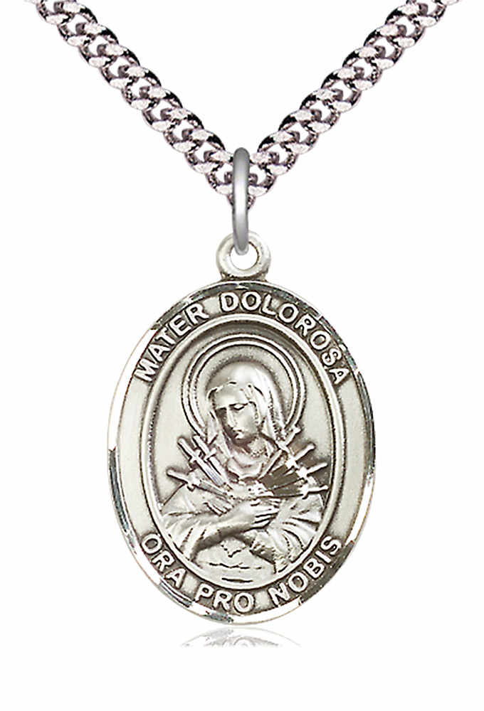 Mater Dolorosa Medal - Our Lady of Sorrows | Sterling Silver