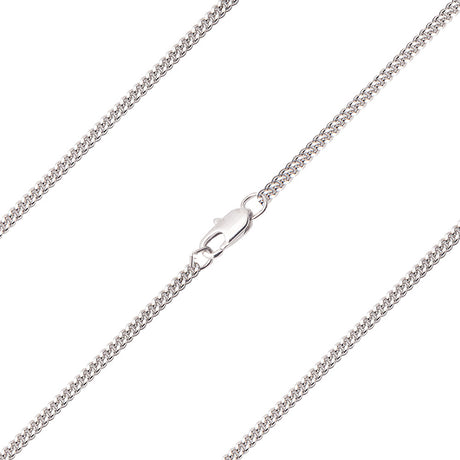 Medium Curb Chain w. Clasp Various Sizes Metals