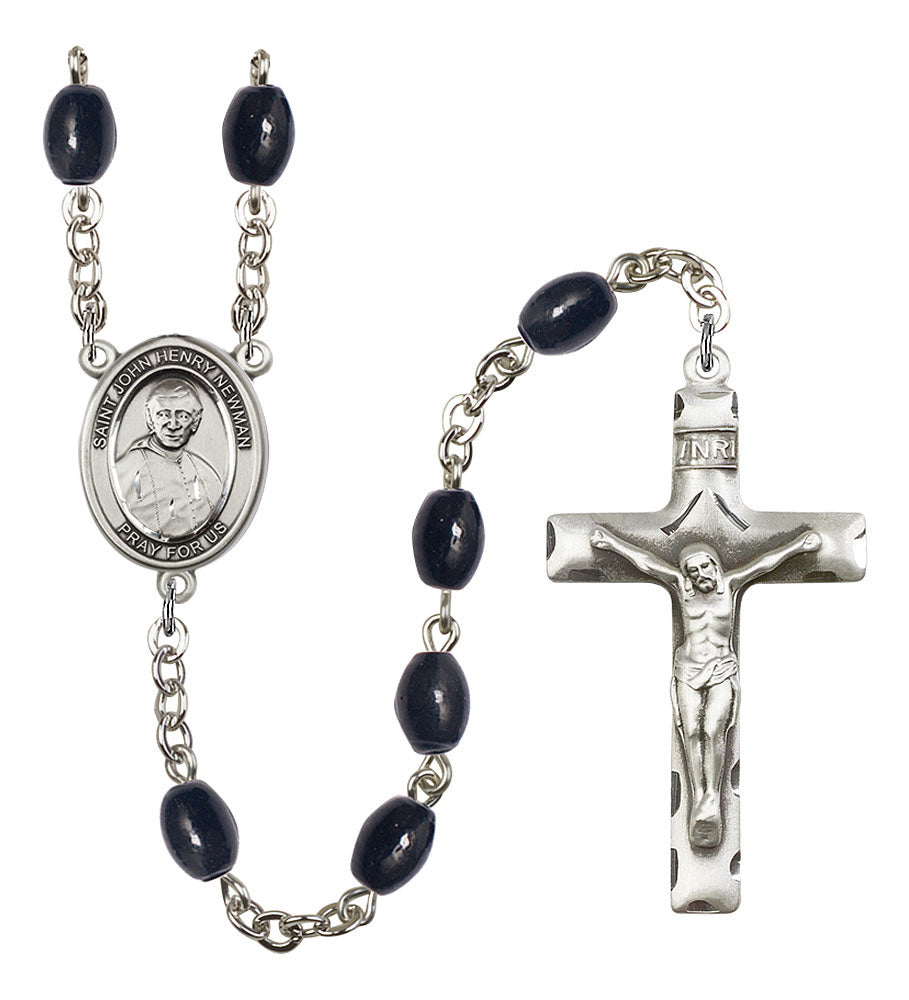 Saint John Henry Newman Silver Plated Rosary for Men