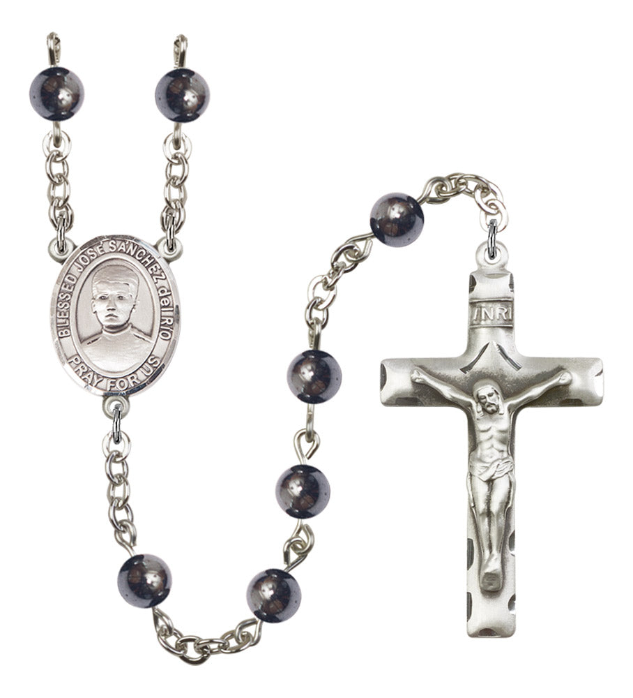 Blessed Jose Canchez del Rio Silver Plated Rosary for Men
