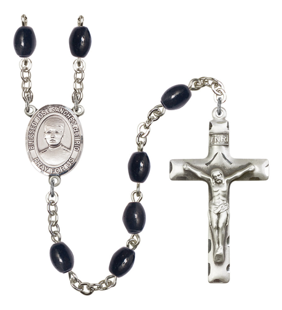 Blessed Jose Canchez del Rio Silver Plated Rosary for Men