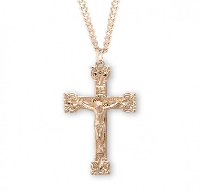 Crown Tip Crucifix for Men