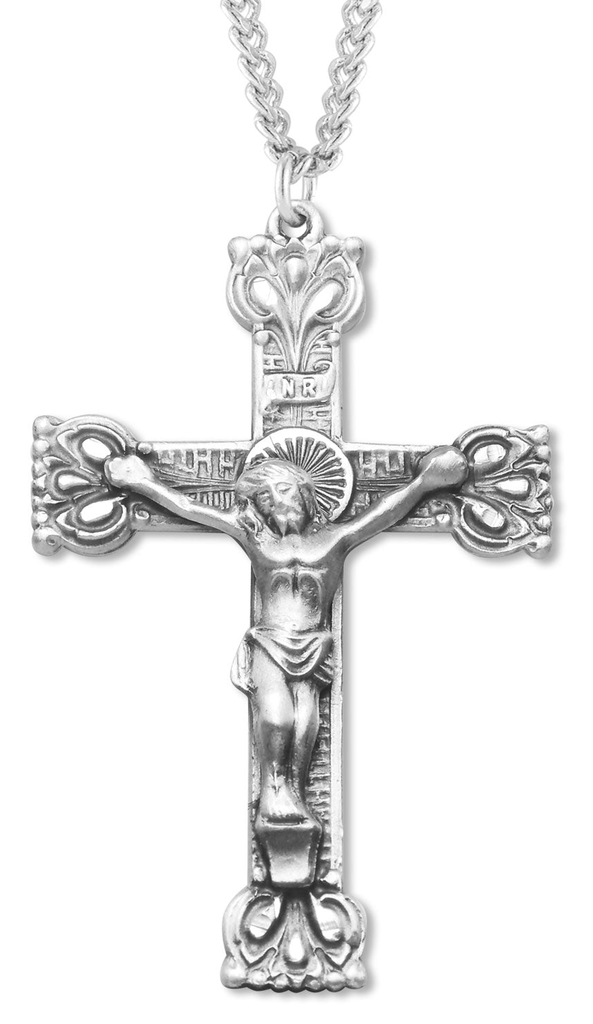 Crown Tip Crucifix for Men