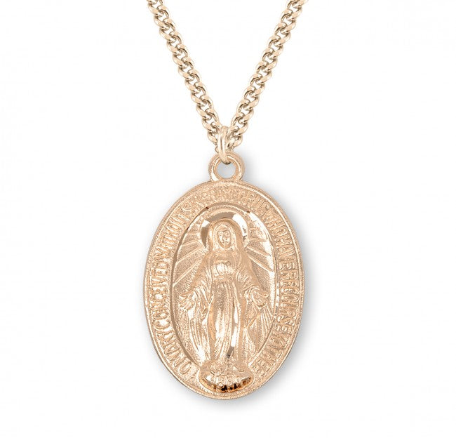 High Relief Miraculous Medal for Men