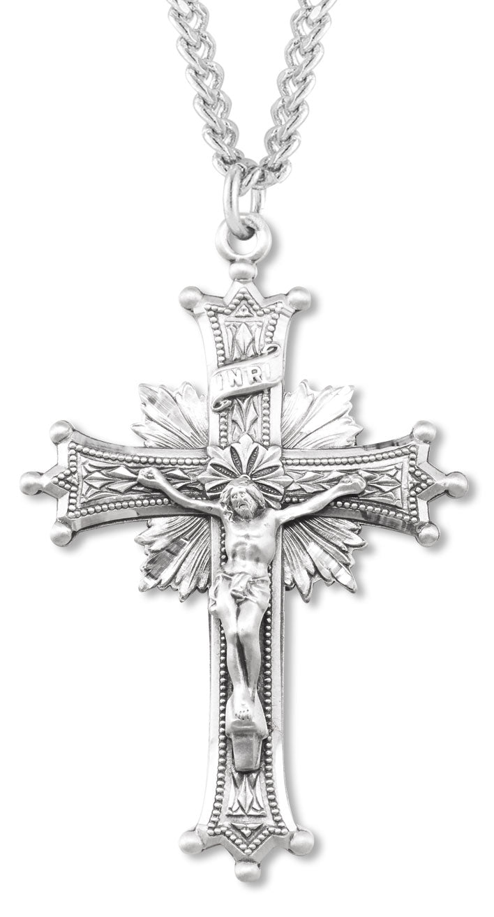 Large Fancy Regal Crucifix Pendant for Women