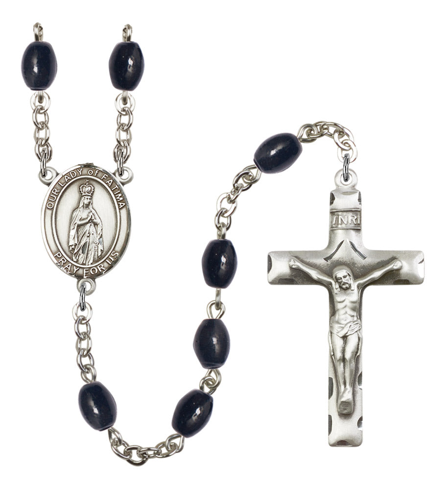 Our Lady of Fatima Silver Plated Rosary for Men