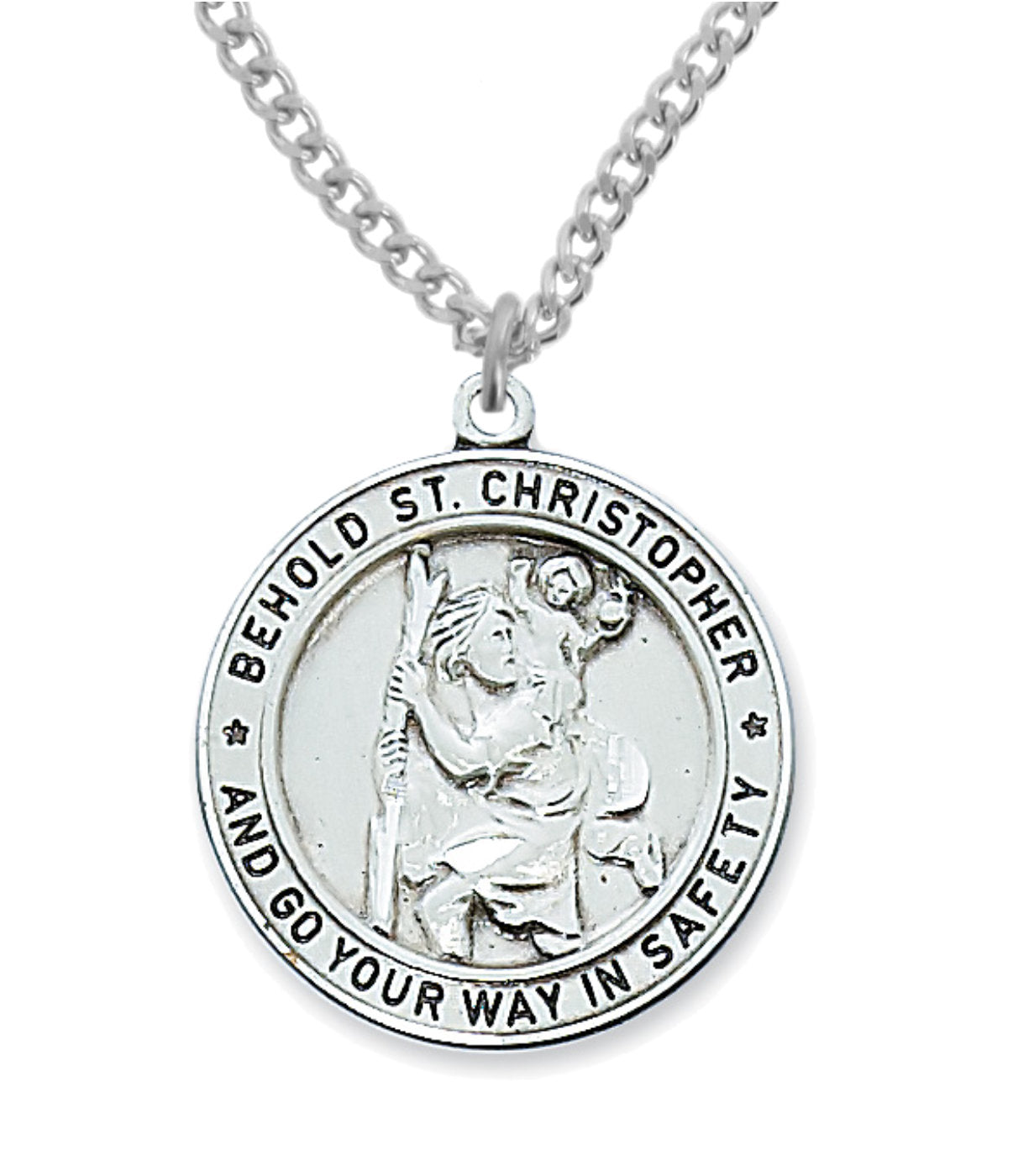 Round St. Christopher Medal for Women