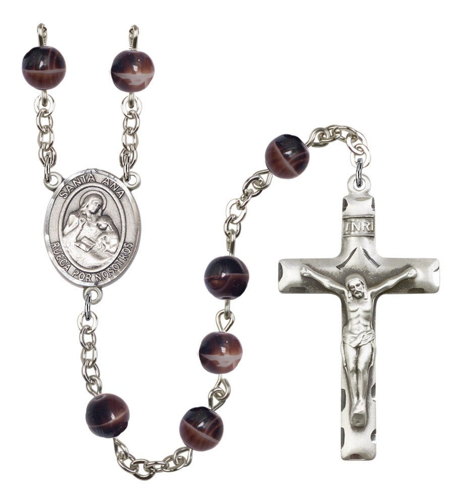 Santa Ana Silver Plated Rosary for Men