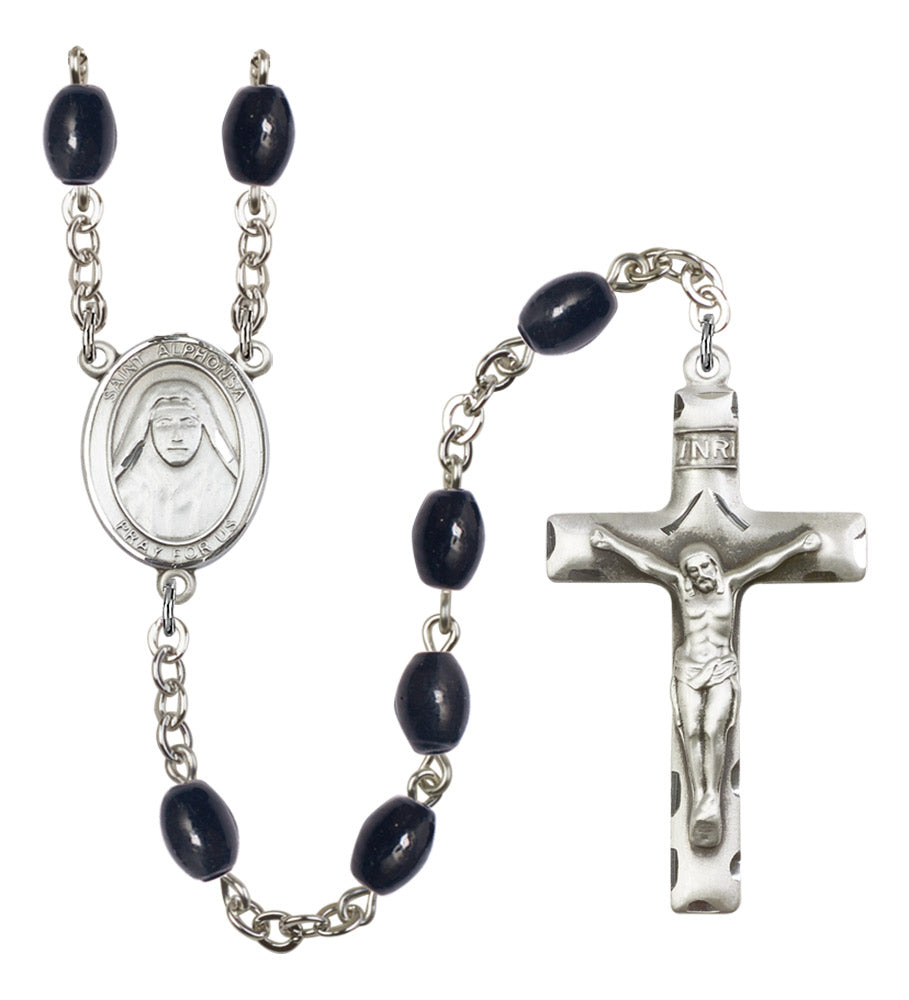 St. Alphonsa of India Silver Plated Rosary for Men